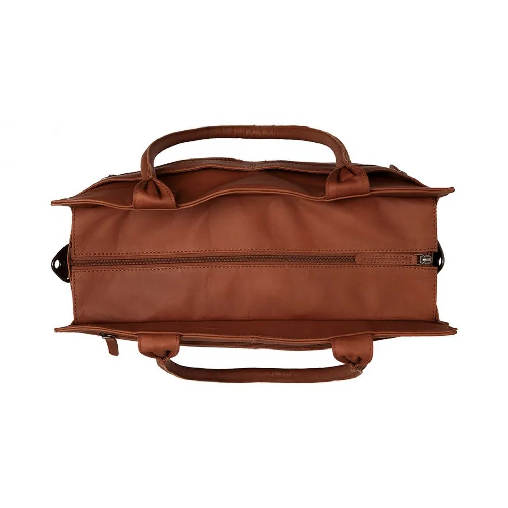 The Chesterfield Brand Elody Cognac Leather Diaper Bag