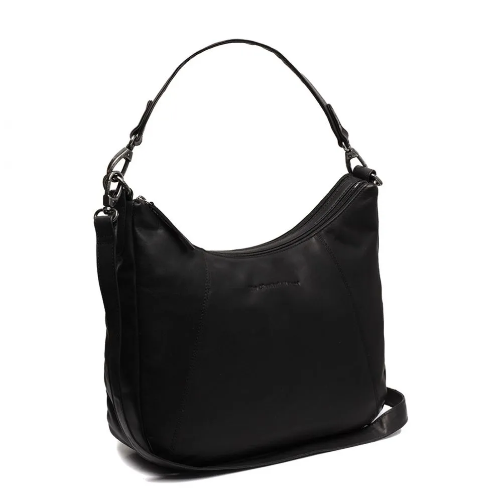 The Chesterfield Brand Marle Black Leather Shoulder Bag