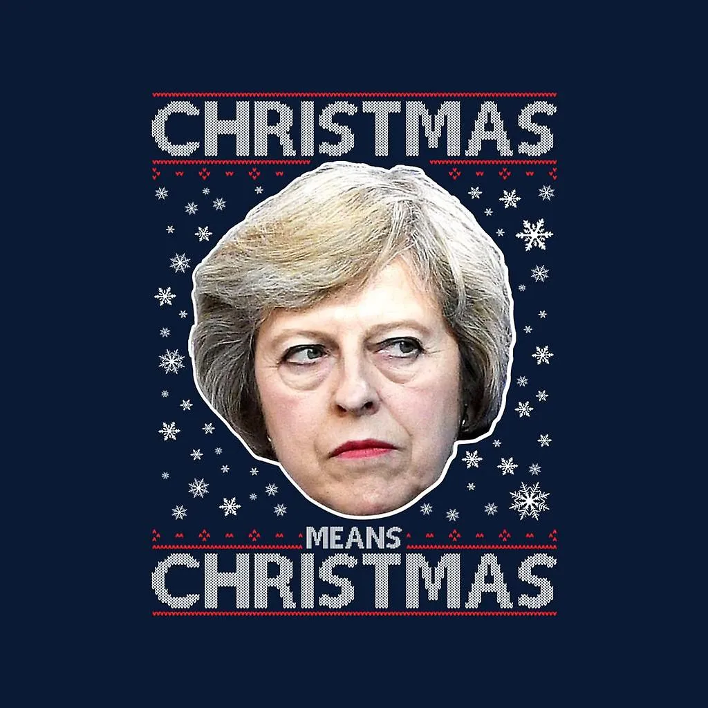 Theresa kan Kerstmis betekent Kerstmis Brexit Kid's Hooded Sweatshirt