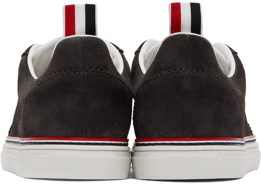 THOM BROWNE GRAY FIELD LOWTOP SNEAKERS (MFD242A03050)