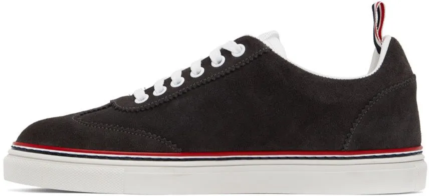 THOM BROWNE GRAY FIELD LOWTOP SNEAKERS (MFD242A03050)