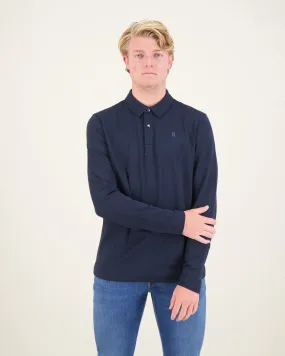 Timo-6F Long sleeve Polo Marine