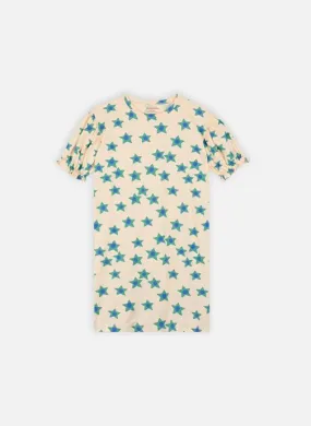      Tinycottons Starflowers Dress - Wit   