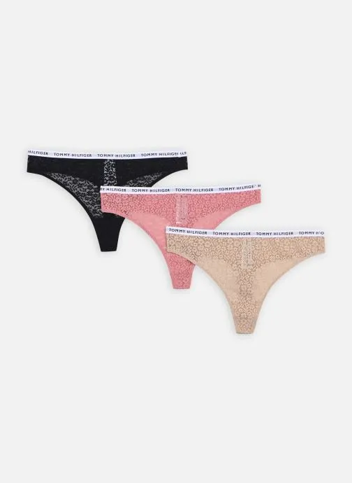      TOMMY HILFIGER 3P FULL LACE THONG  MULTICOLOR   