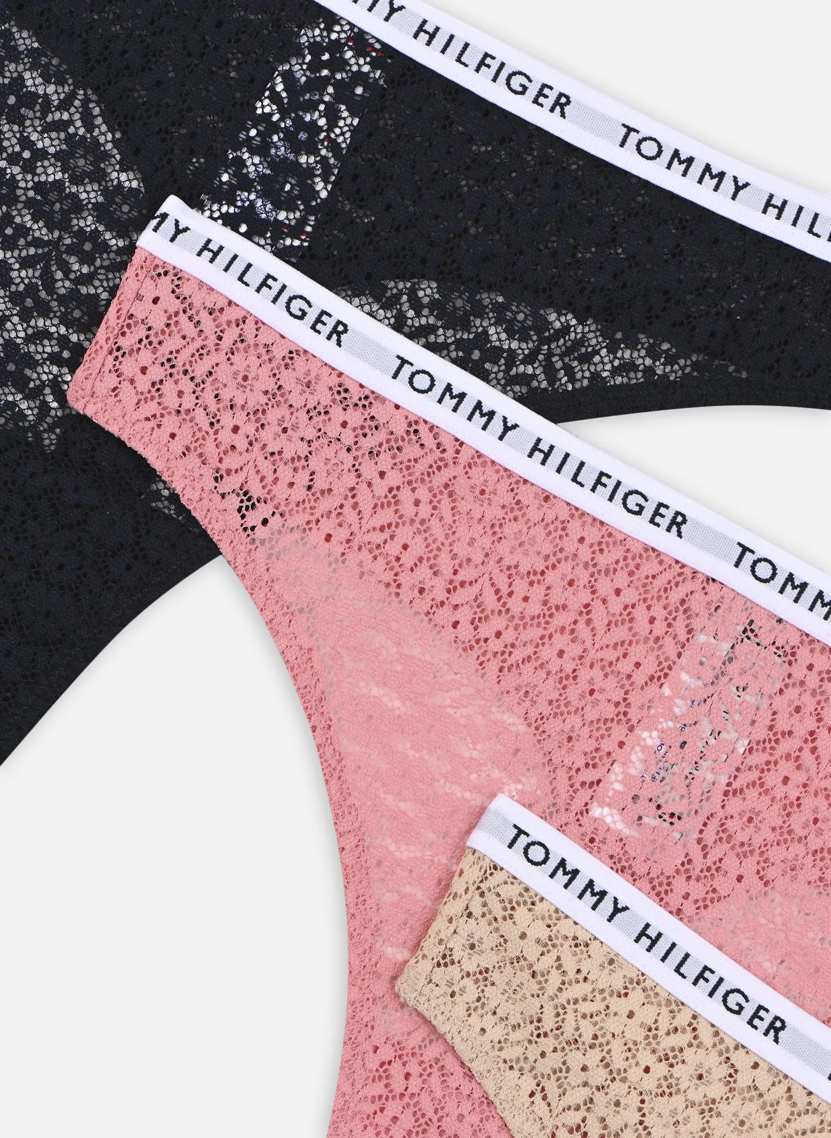      TOMMY HILFIGER 3P FULL LACE THONG  MULTICOLOR   