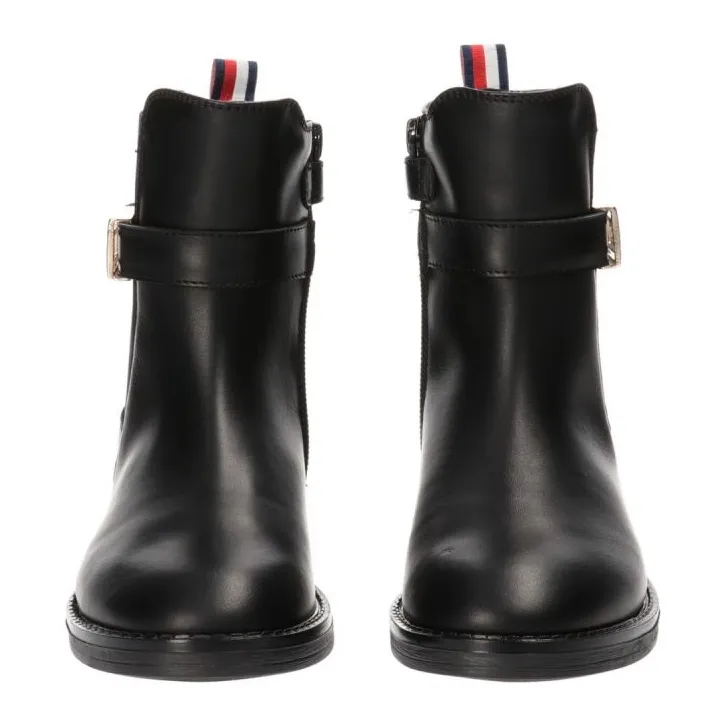 TOMMY HILFIGER CHELSEA BOOT ZWARTE ENKELLAARZEN T4A5330480036999999