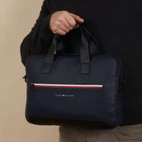 Tommy Hilfiger Essential Blue Laptop Bag
