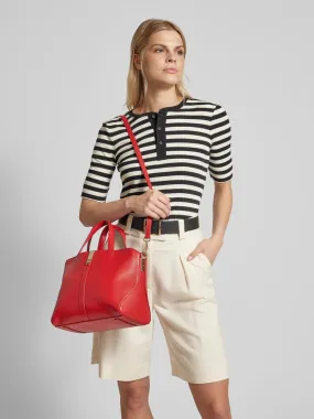 Tommy Hilfiger Handtas met labelapplicatie, model 'HERITAGE' in rood