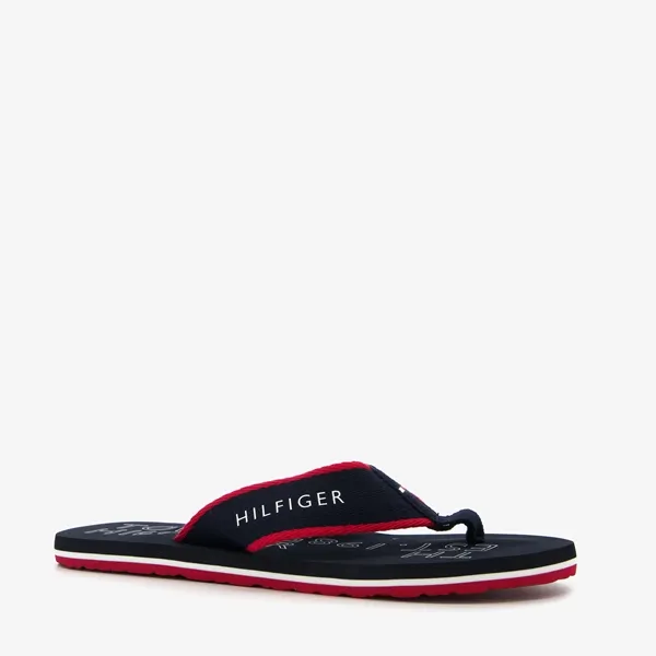 Tommy Hilfiger heren teenslippers zwart/rood