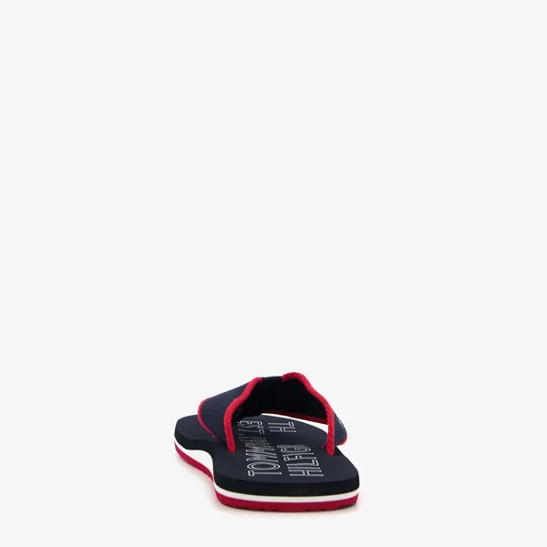 Tommy Hilfiger heren teenslippers zwart/rood