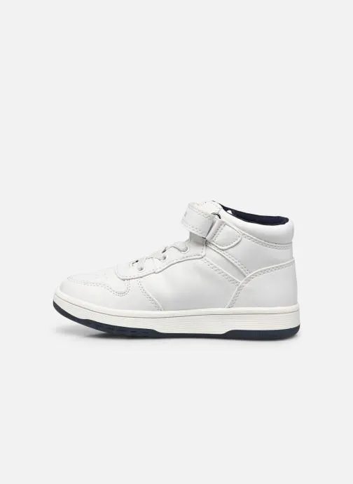      TOMMY HILFIGER HIGH TOP LACEUP/VELCRO SNEAKER  WIT   