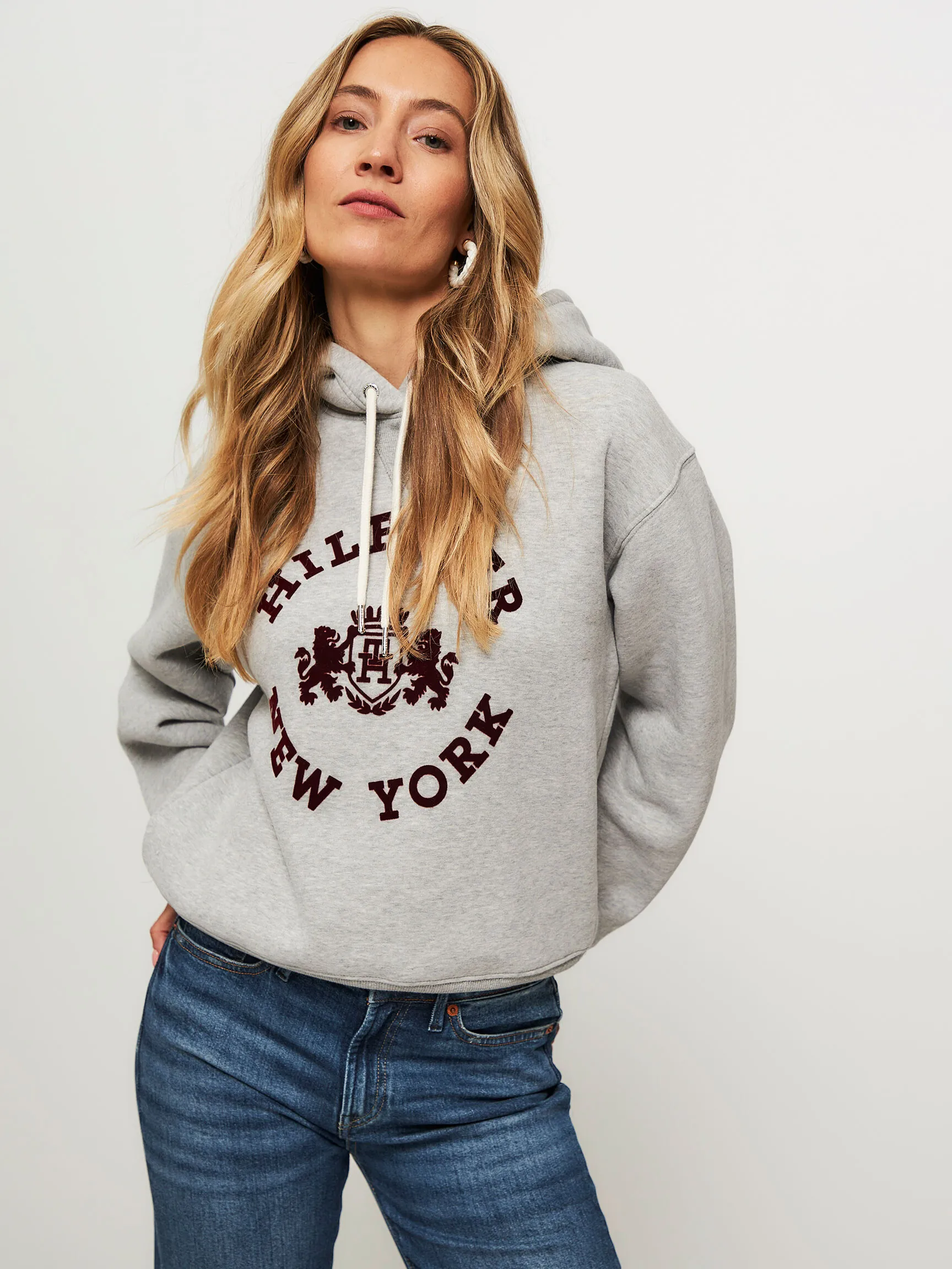 Tommy Hilfiger Katoenmix logo hoodie