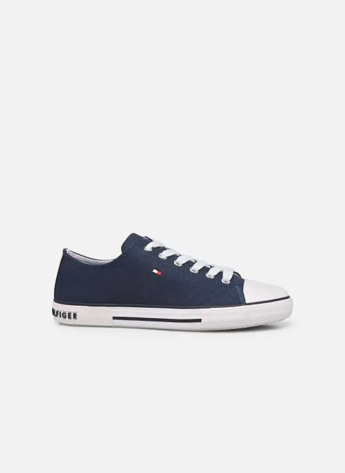      TOMMY HILFIGER LOW CUT LACEUP SNEAKER  BLAUW   