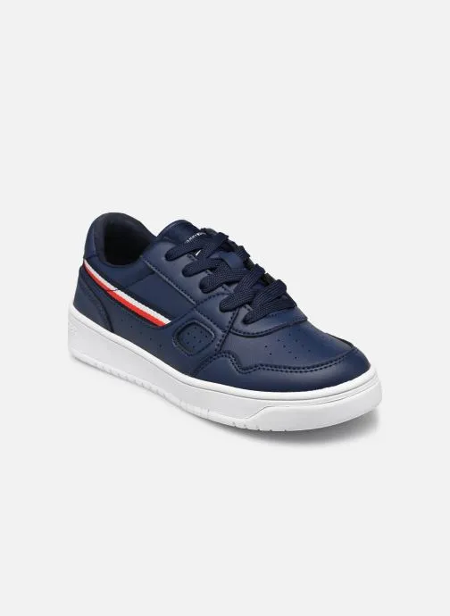      TOMMY HILFIGER STRIPES LOW CUT LACEUP  BLAUW   