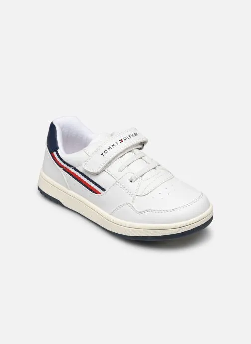      TOMMY HILFIGER STRIPES LOW CUT LACEUP  WIT   