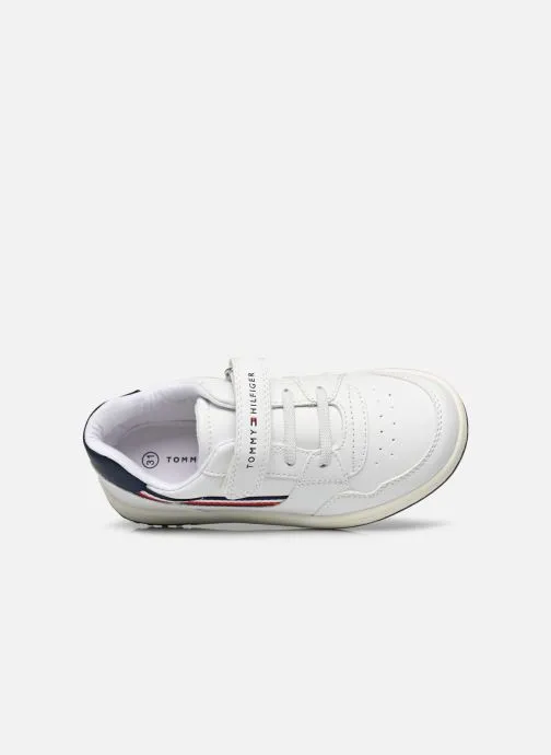      TOMMY HILFIGER STRIPES LOW CUT LACEUP  WIT   