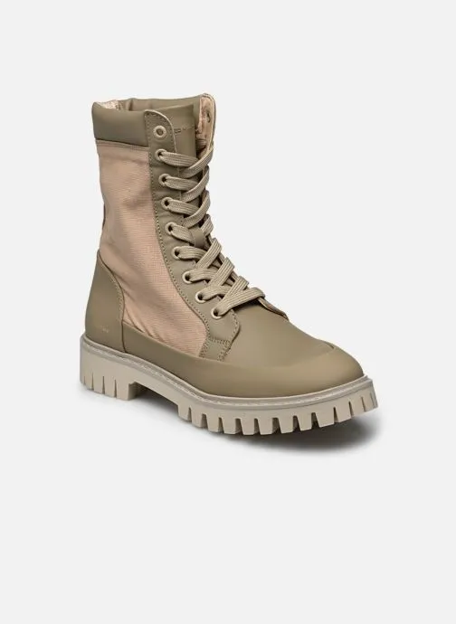      TOMMY HILFIGER TH CASUAL LACE UP BOOT  BEIGE   