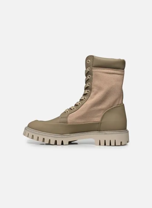      TOMMY HILFIGER TH CASUAL LACE UP BOOT  BEIGE   