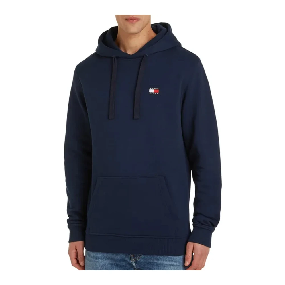 TOMMY JEANS Heren Truien & Vesten Tjm Reg Badge Hoodie Ext Donkerblauw