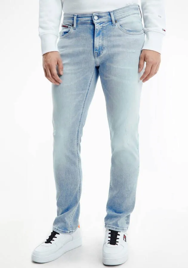 Tommy Jeans Lichtblauwe Slim Fit Jeans Scanton Slim Bf3313