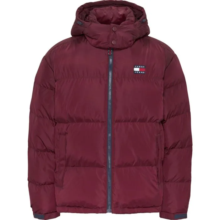 Tommy Jeans winterjas Alaska puffer heren burgundy rood
