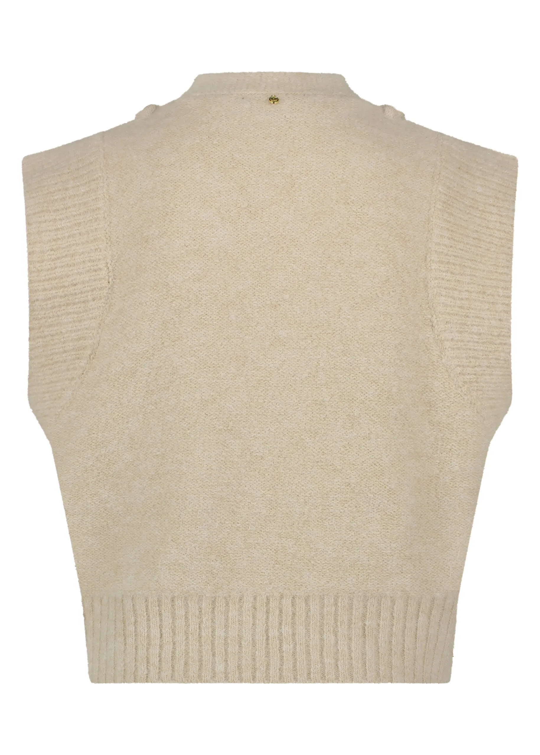 Tramontana Gilet Cables – Beige Melange