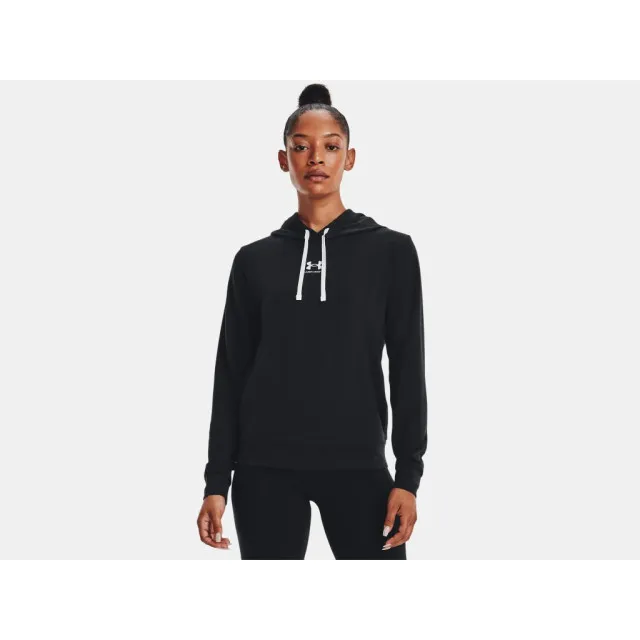 UNDER ARMOUR RIVAL TERRY HOODIEBLK 1369855001