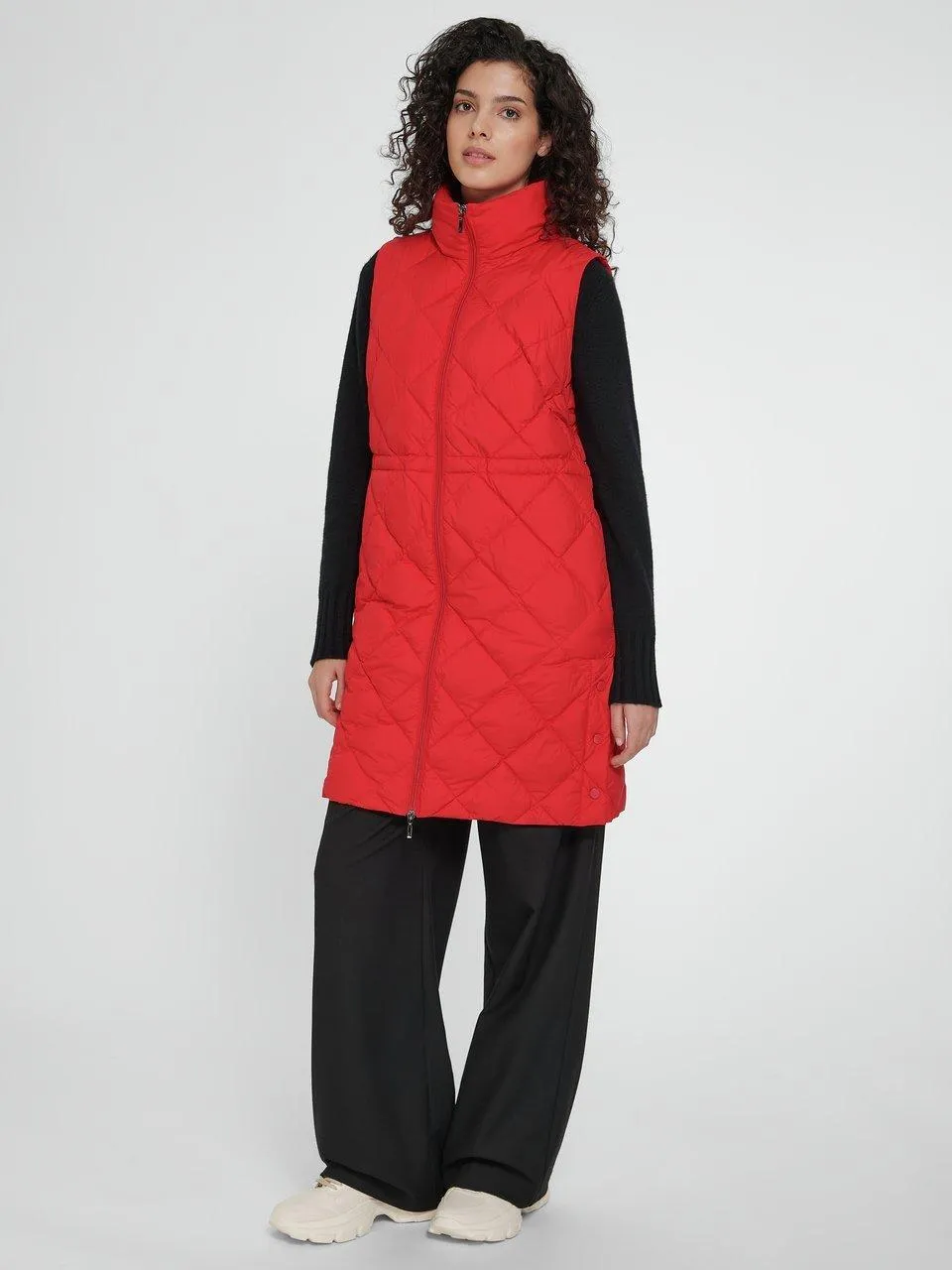 Uta Raasch Mouwloze bodywarmer met opstaande kraag