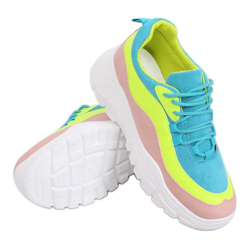 VEELKLEURIGE SPORTSCHOENEN 9023 ROZE