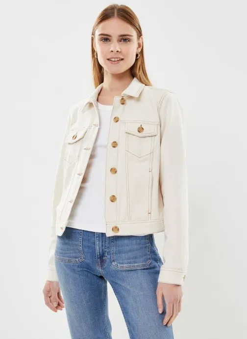      VERO MODA VMSAFA LS DENIM JACKET  WIT   