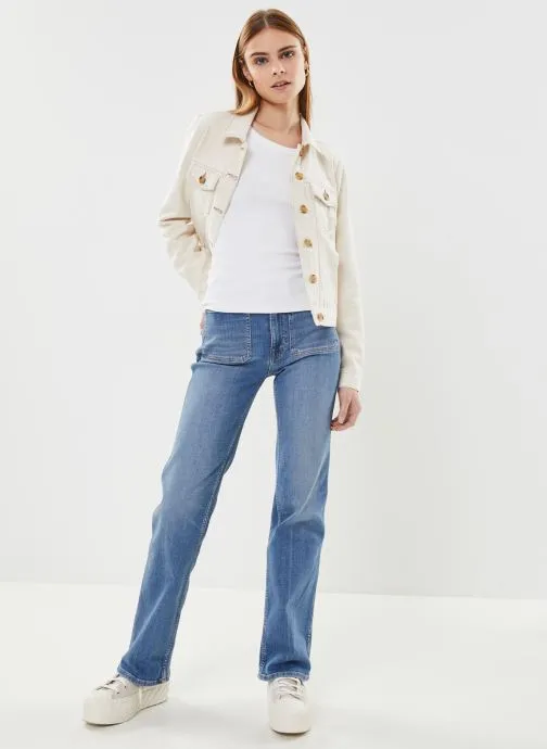      VERO MODA VMSAFA LS DENIM JACKET  WIT   