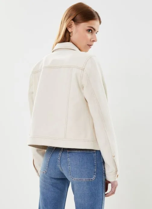      VERO MODA VMSAFA LS DENIM JACKET  WIT   