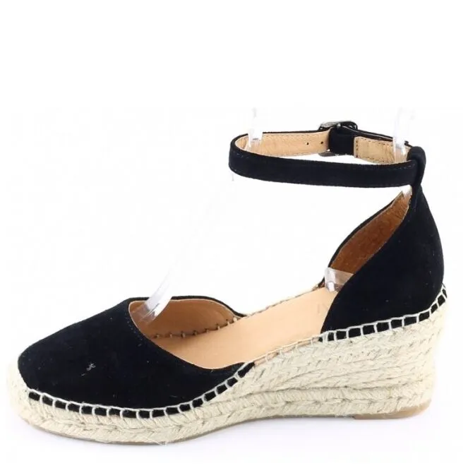 Via Vai 58122 Flora Espadrilles Zwart