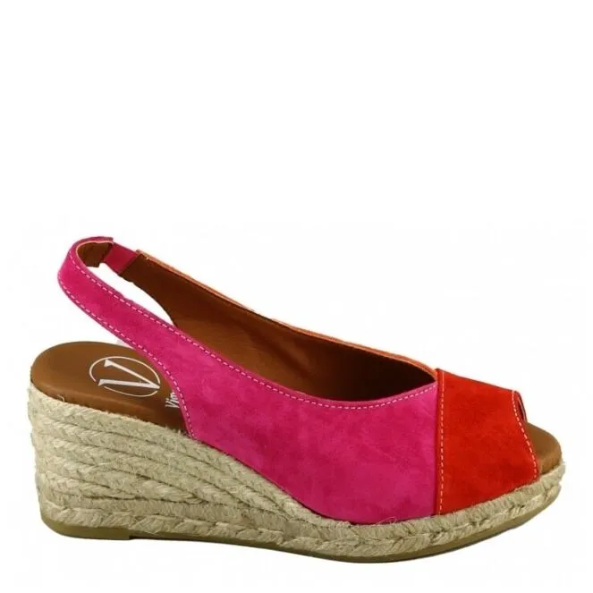 Viguera 2149 Espadrilles Rood