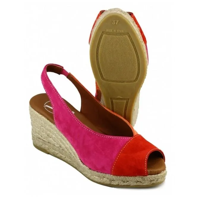 Viguera 2149 Espadrilles Rood