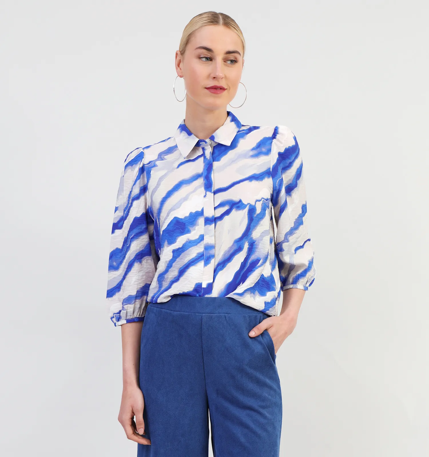 Vila Hemd blauw