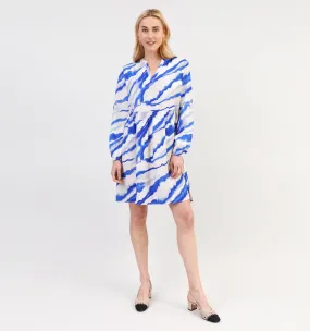 Vila Korte jurk blauw