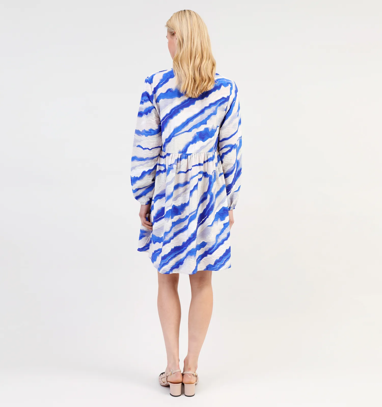 Vila Korte jurk blauw