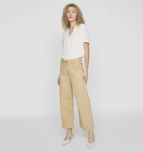 Vila Straight leg jeans bruin