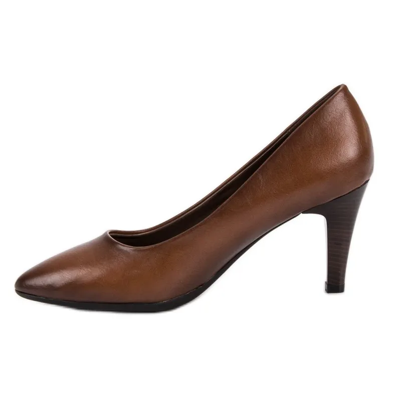 Vinceza Klassieke bruine pumps