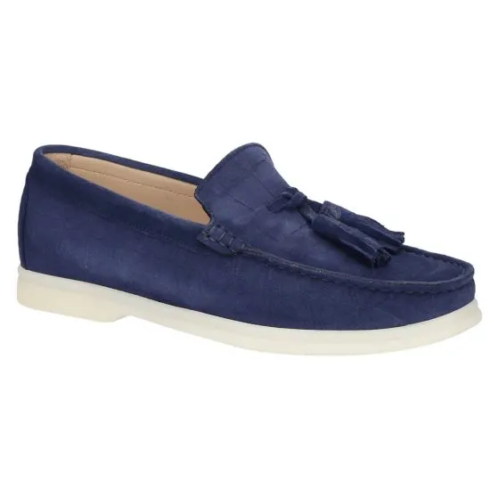 Vittoria Mengoni 9347 Mocassin oceano cocco suede