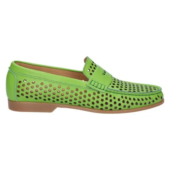 Vittoria Mengoni 9651 Mocassin lime perfo