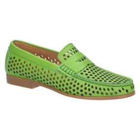 Vittoria Mengoni 9651 Mocassin lime perfo