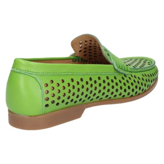 Vittoria Mengoni 9651 Mocassin lime perfo