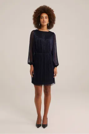WE Fashion jurk donkerblauw  