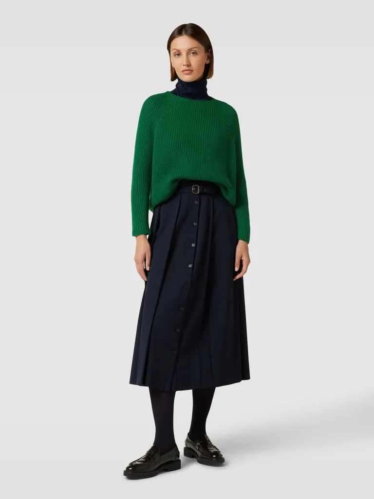 Weekend Max Mara Gebreide pullover met ronde hals, model 'XENO' in groen