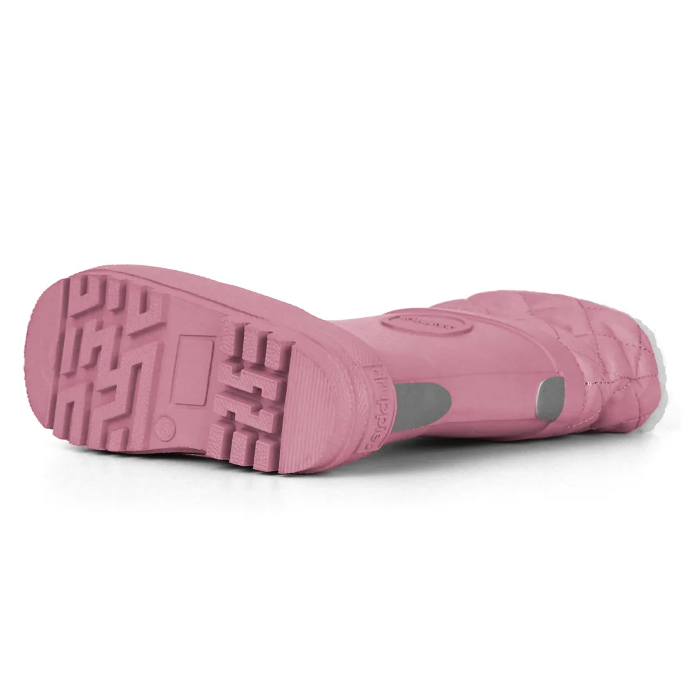 winter boot dusty pink
