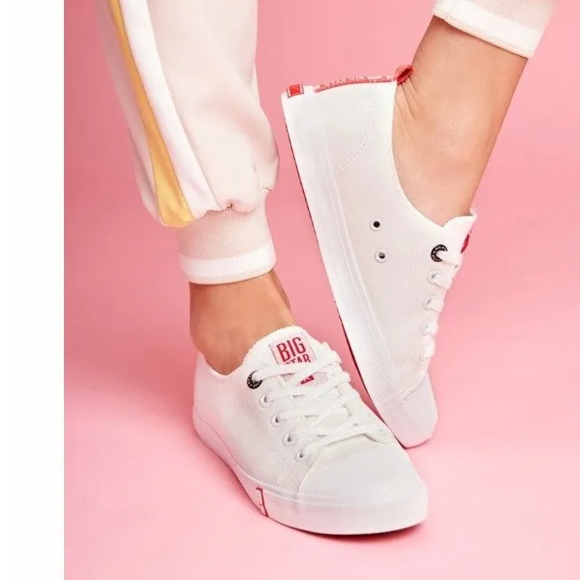 Witte damesschoenen sneakers Big Star FF274087