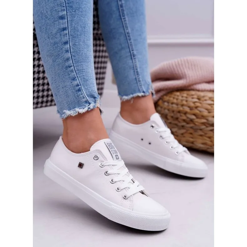 Witte damesschoenen sneakers Big Star V274869