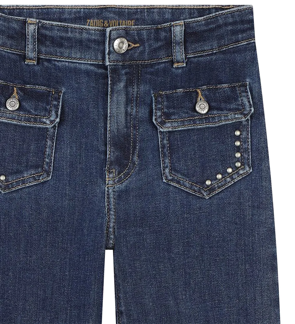 ZADIG & VOLTAIRE JEANS  DUBBEL STONE/PENSEEL